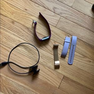Fitbit charge 2 with charger and two extra bands